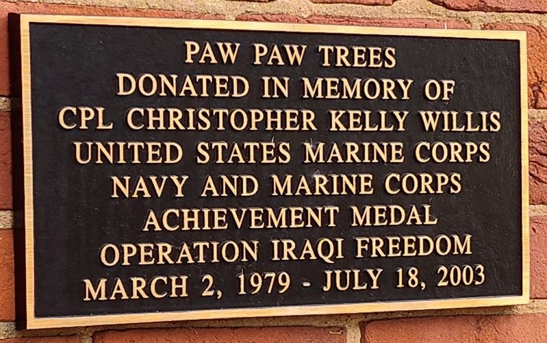 Paw Paw Trees Marker image. Click for full size.