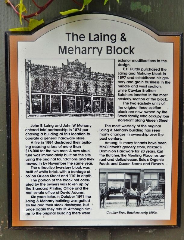 The Laing & Meharry Block Marker. Click for full size. The Laing & Meharry Block Marker image. Click for full size.