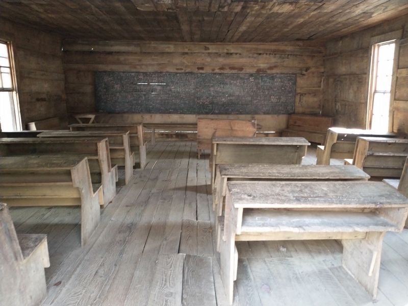 Little Greenbrier School Interior image. Click for full size.