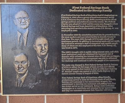 First Federal Savings Bank Marker image. Click for full size.