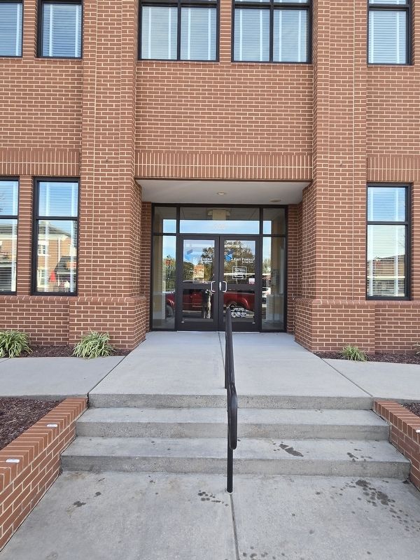 First Federal Savings Bank main entrance. Marker is to the left. image. Click for full size.