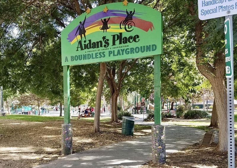 Aidin’s Place Playground and Marker. Click for full size. Aidin’s Place Playground and Marker image. Click for full size.