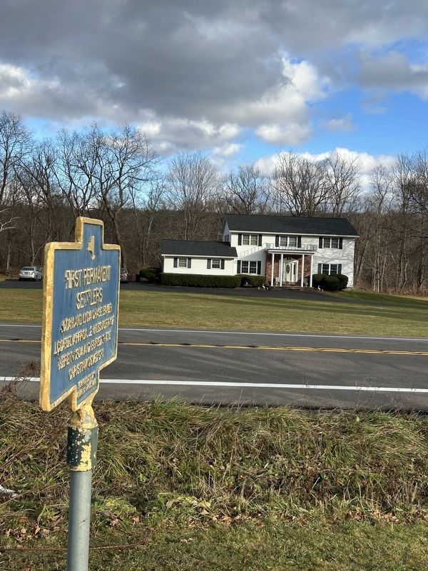 First Permanent Settlers Marker. Click for full size. First Permanent Settlers Marker image. Click for full size.
