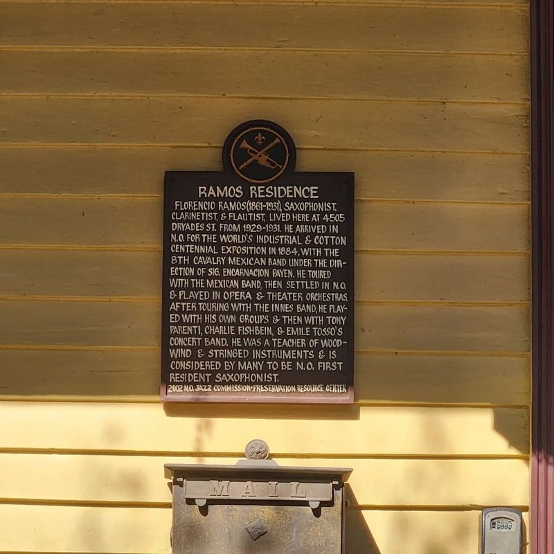 Ramos Residence Marker. Click for full size. Ramos Residence Marker image. Click for full size.