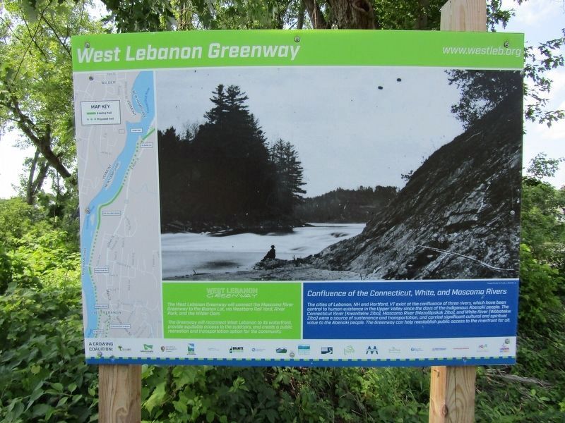 West Lebanon Greenway Marker. Click for full size. West Lebanon Greenway Marker image. Click for full size.