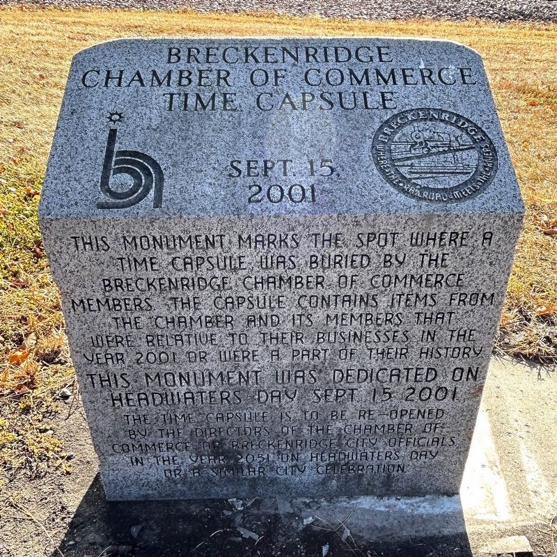 Time Capsule Monument, nearby image. Click for full size.