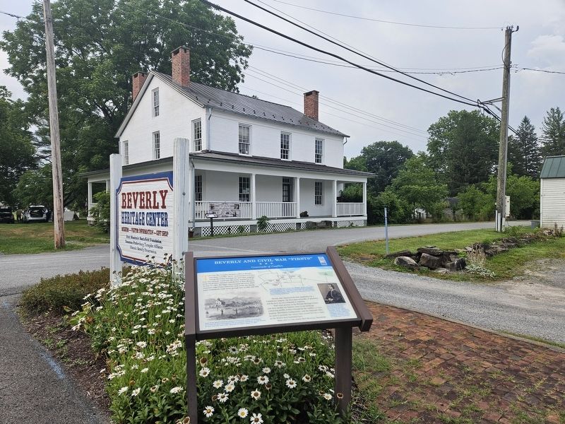 Beverly and Civil War "Firsts" Marker. Click for full size. Beverly and Civil War "Firsts" Marker image. Click for full size.