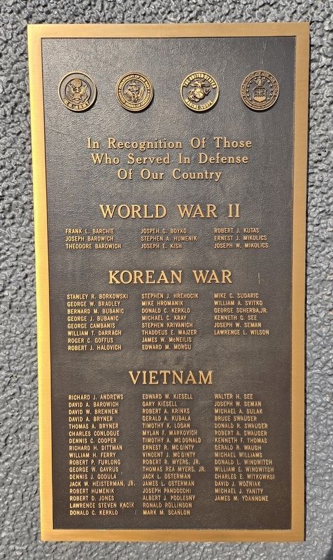Port Vue Borough Honor Roll Marker. Click for full size. Port Vue Borough Honor Roll Marker image. Click for full size.