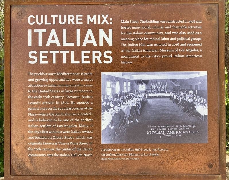 Italian Settlers. Click for full size. Italian Settlers image. Click for full size.