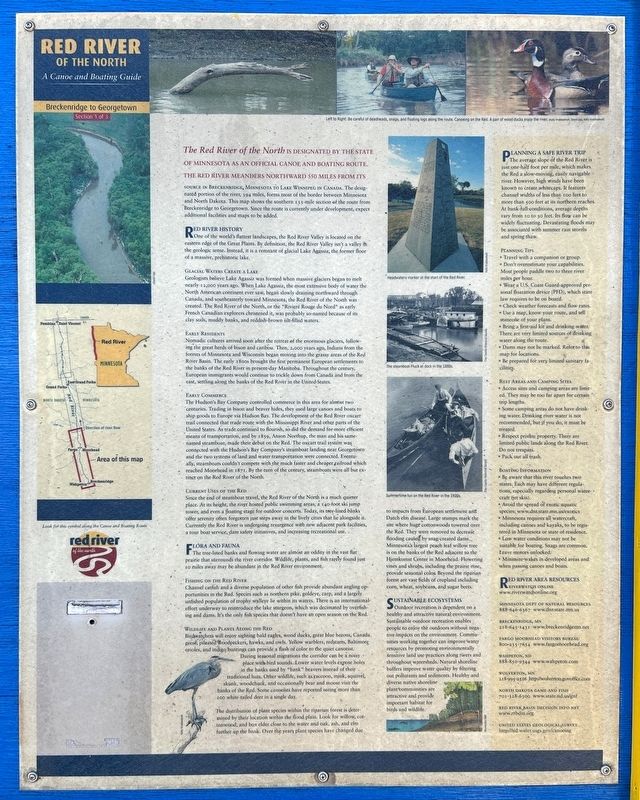 Red River of the North Marker image. Click for full size.