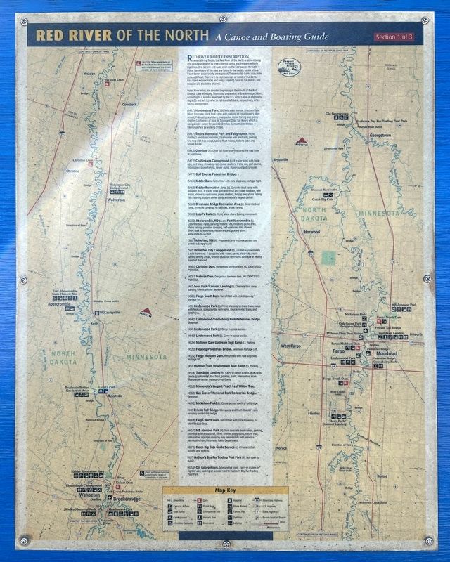 Red River of the North Marker, Panel Two image. Click for full size.