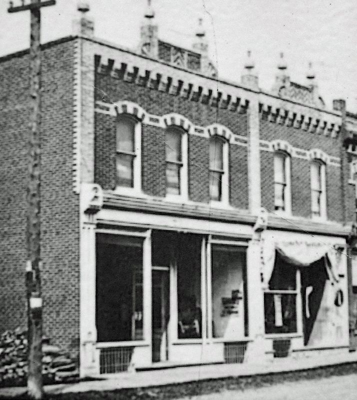 Marker detail: Jessop Block about 1900. Click for full size. Marker detail: Jessop Block about 1900 image. Click for full size.