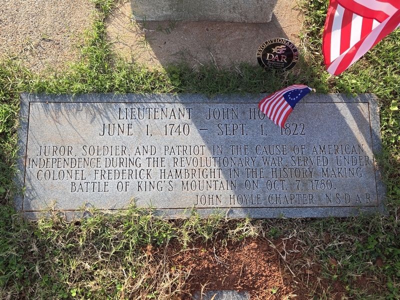 Lieutenant John Hoyle Marker. Click for full size. Lieutenant John Hoyle Marker image. Click for full size.