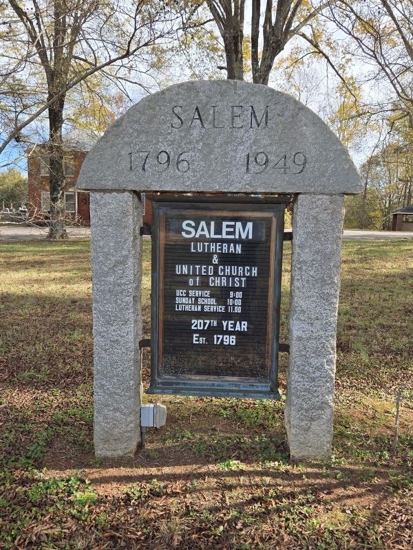 Salem Lutheran & United Church of Christ sign. Click for full size. Salem Lutheran & United Church of Christ sign image. Click for full size.