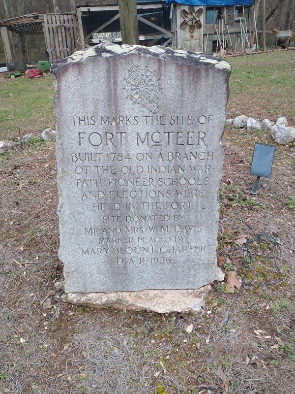 Site of Fort McTeer Marker. Click for full size. Site of Fort McTeer Marker image. Click for full size.