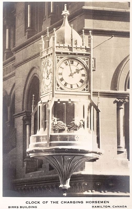 Clock of the Charging Horsemen, 1930. Click for full size. Clock of the Charging Horsemen, 1930 image. Click for full size.