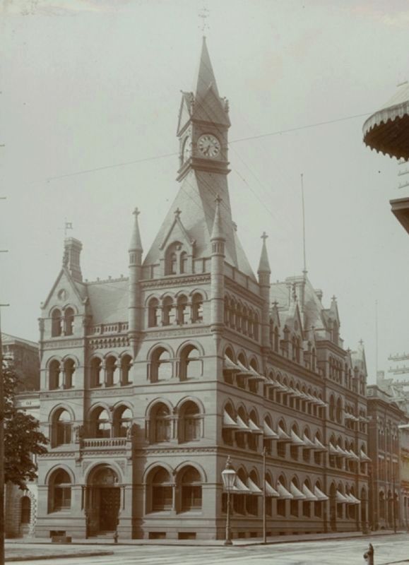 Birks Building (originally Canada Life Assurance) 1890s (demolished). Click for full size. Birks Building (originally Canada Life Assurance) 1890s (demolished) image. Click for full size.