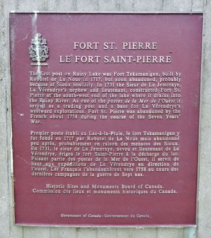 Fort St. Pierre / Le Fort Saint-Pierre Marker image. Click for full size.
