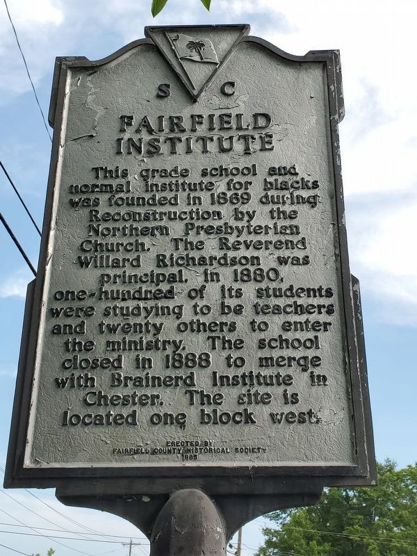 Replaced marker (Fairfield Institute side) image. Click for full size.