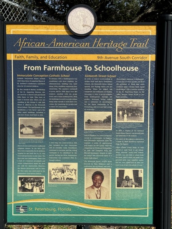 From Farmhouse To Schoolhouse Marker. Click for full size. From Farmhouse To Schoolhouse Marker image. Click for full size.