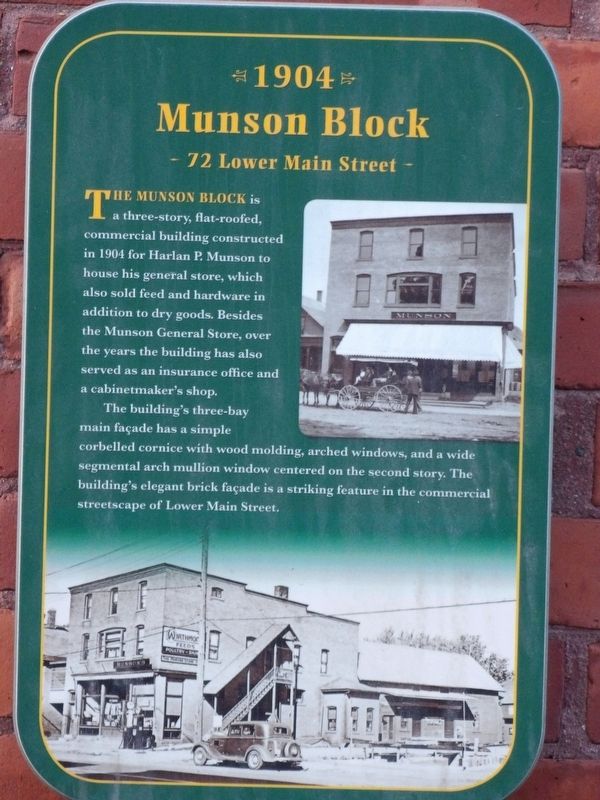 Munson Block Marker. Click for full size. Munson Block Marker image. Click for full size.