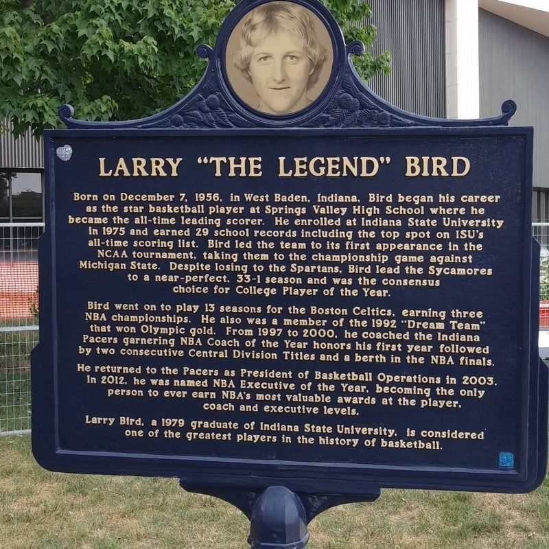 Larry "The Legend" Bird Marker image. Click for full size.