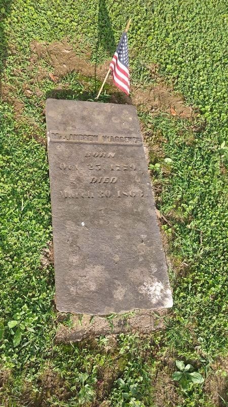 Major Andrew Waggener gravesite image. Click for full size.
