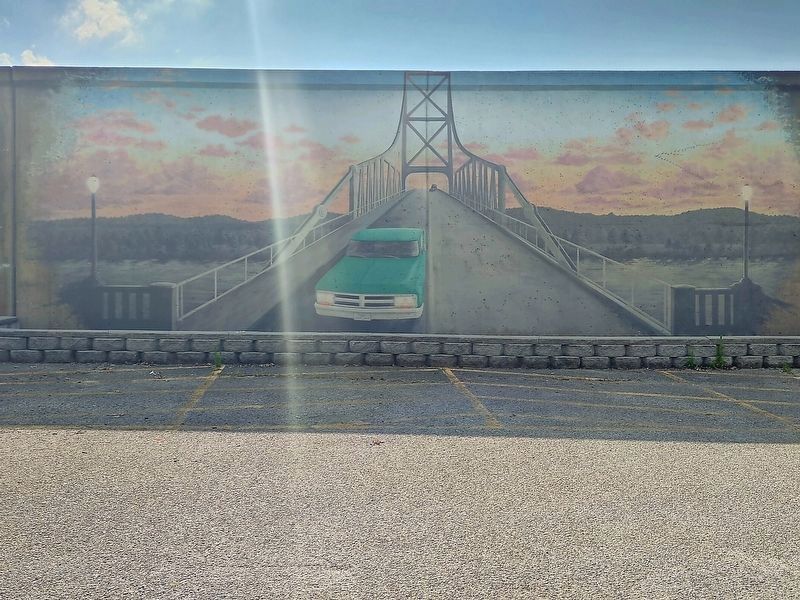 Silver Bridge Collapse Mural image. Click for full size.