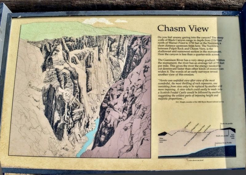 Chasm View Marker. Click for full size. Chasm View Marker image. Click for full size.
