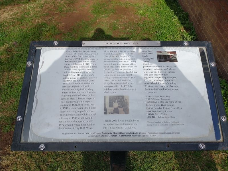 Tellico Tales: Sweet Shop Marker image. Click for full size.