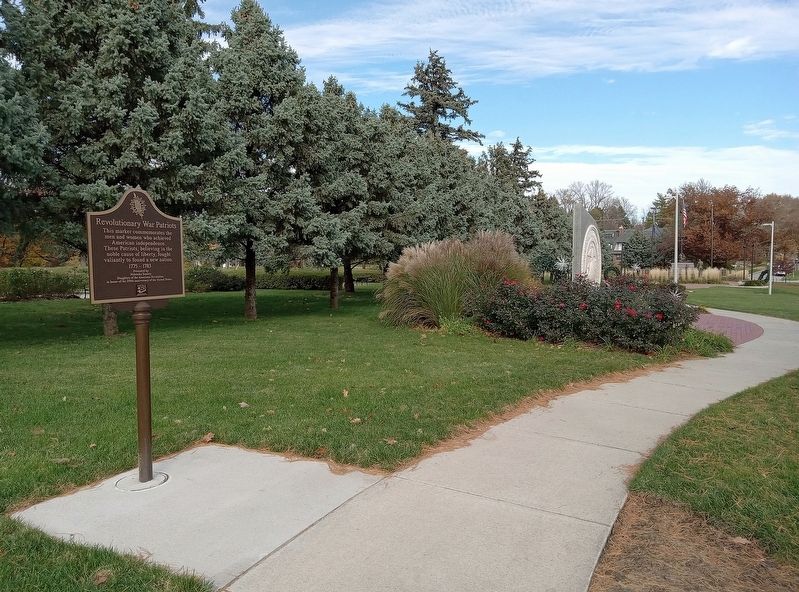 Revolutionary War Patriots Memorial in Memorial Park image. Click for full size.