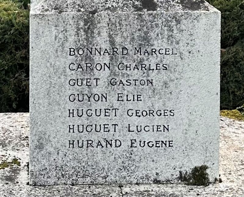 Jablines World War I Memorial - north side image. Click for full size.