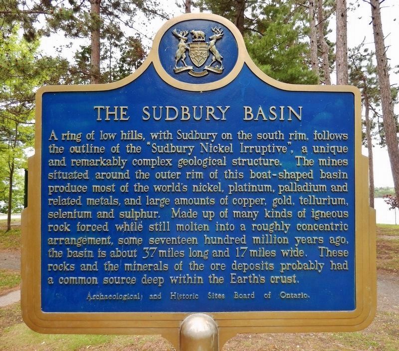 The Sudbury Basin Marker image. Click for full size.