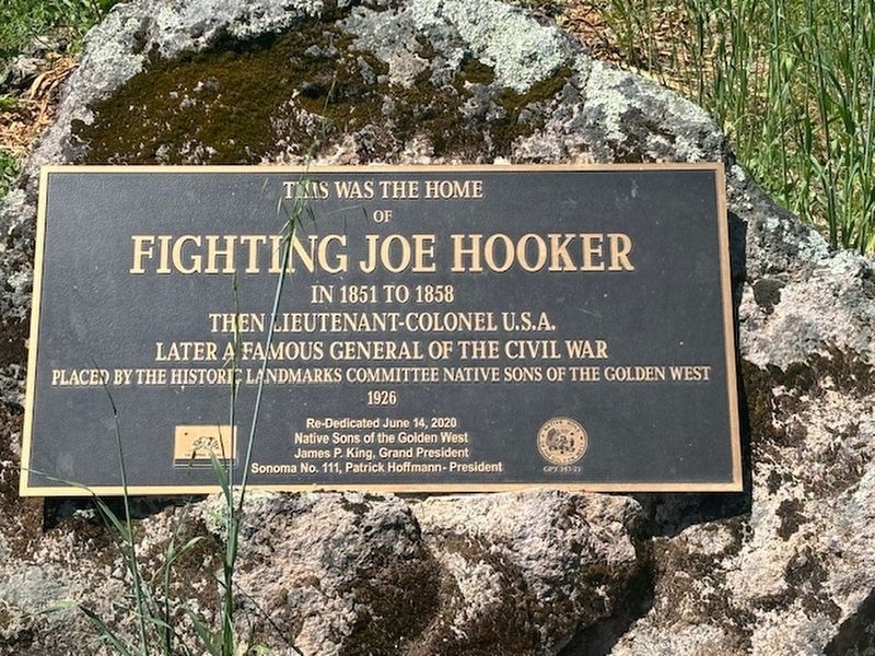 Joseph Hooker's Ranch Marker image. Click for full size.