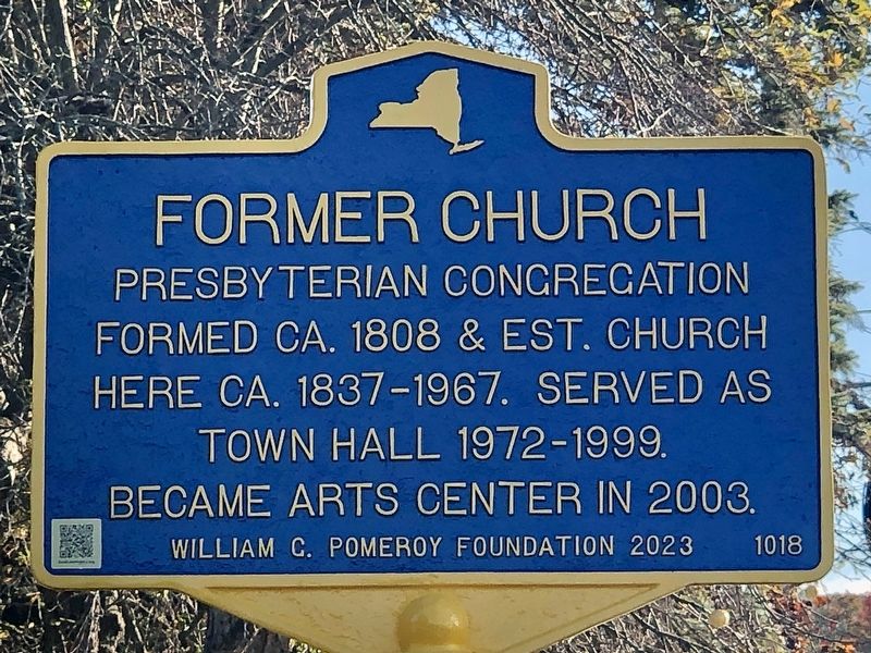 Former Church Marker image. Click for full size.