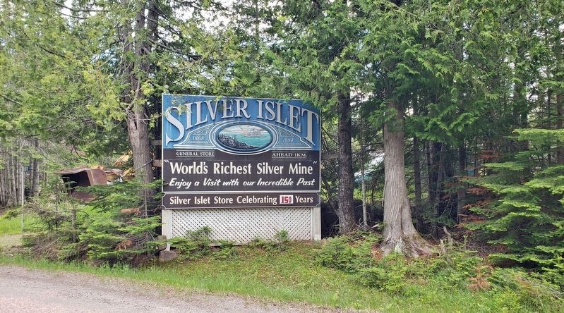 Silver Islet Sign image. Click for full size.