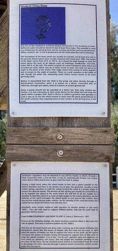 Windmill � Tilting Blade Marker image. Click for full size.