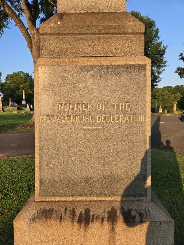 Rev. Alexander Craighead Cenotaph (west side). Click for full size. Rev. Alexander Craighead Cenotaph (west side) image. Click for full size.