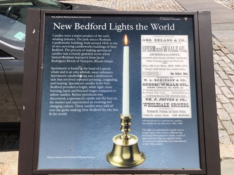 New Bedford Lights the World Marker image. Click for full size.