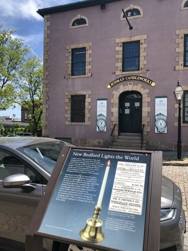 New Bedford Lights the World Marker image. Click for full size.