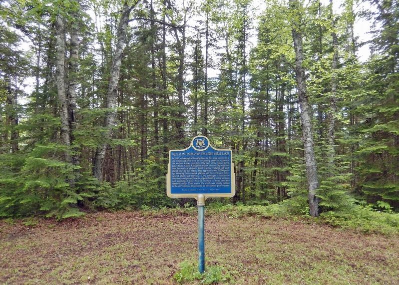 Aqua-Plano Indians of the Upper Great Lakes Marker. Click for full size. Aqua-Plano Indians of the Upper Great Lakes Marker image. Click for full size.