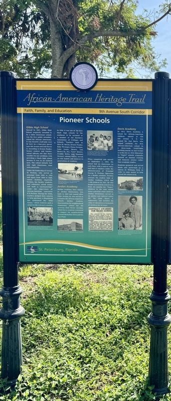 Pioneer Schools Marker. Click for full size. Pioneer Schools Marker image. Click for full size.