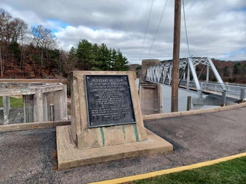 Pleasant Hill Dam Marker image. Click for full size.