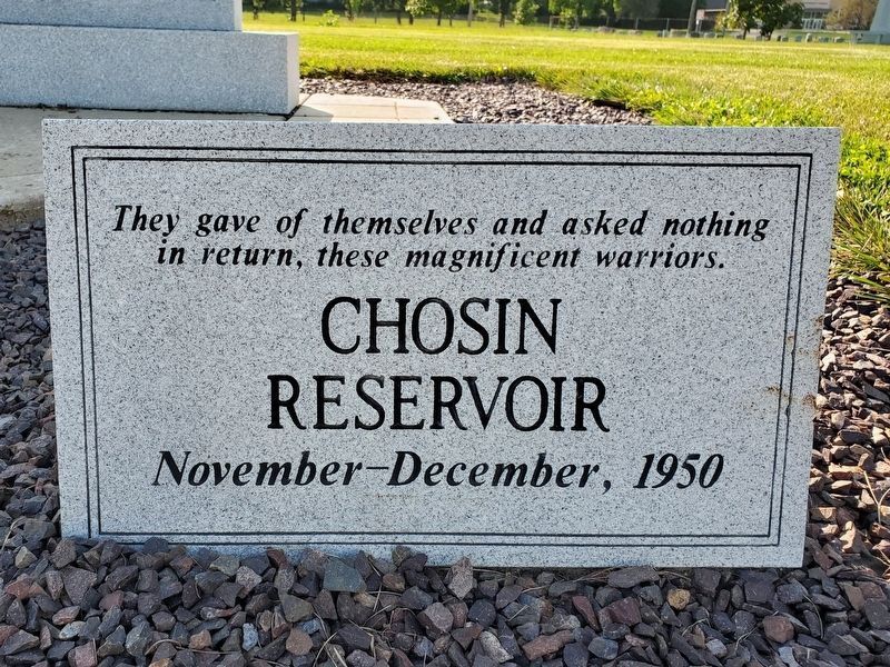 The Chosin Reservoir (right panel). Click for full size. The Chosin Reservoir (right panel) image. Click for full size.