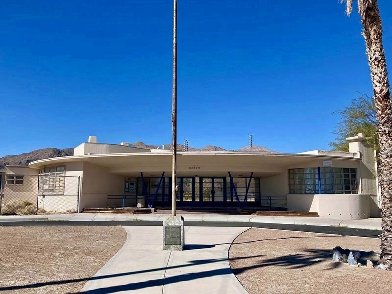 Trona School and Marker image. Click for full size.