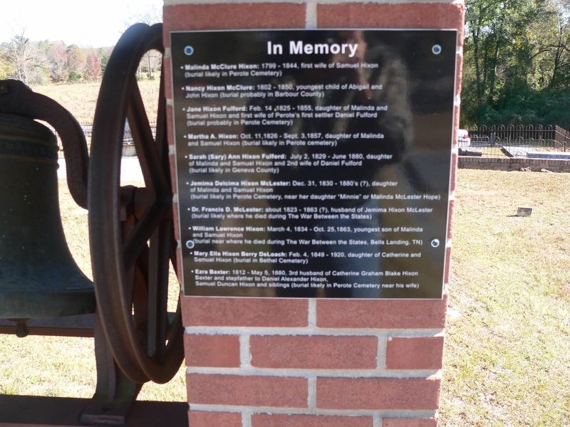 Perote Cemetery Marker image. Click for full size.
