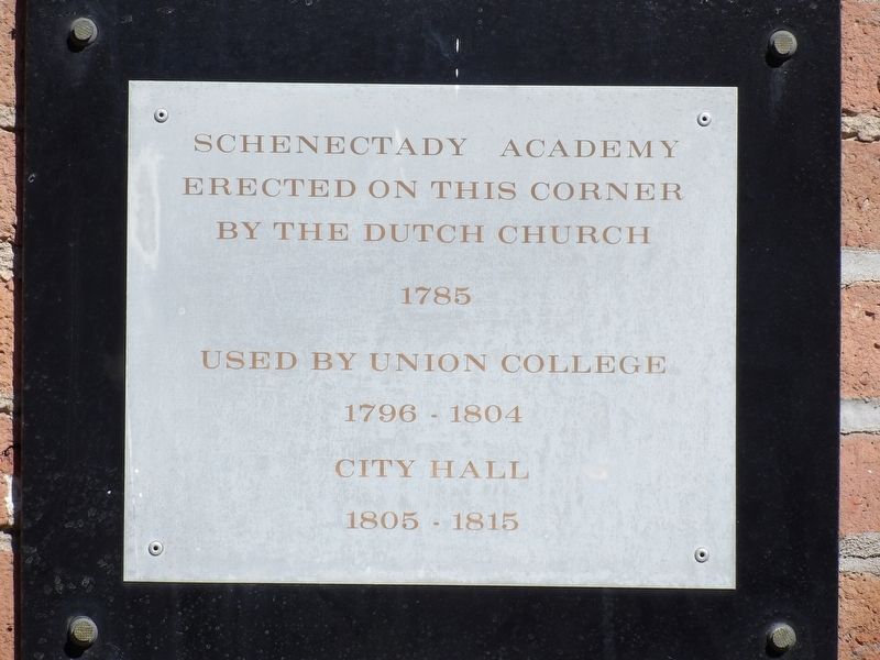 Schenectady Academy Marker image. Click for full size.