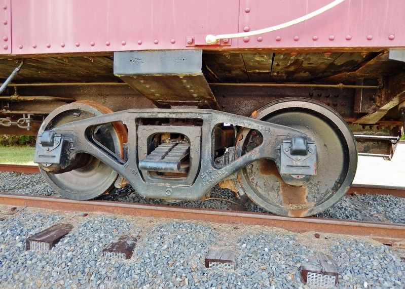 1951 Cupola Caboose Wheel Detail image. Click for full size.