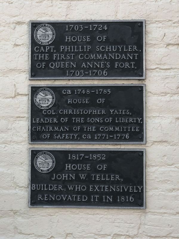 1703�1724 House of Capt. Phillip Schuyler Marker image. Click for full size.