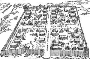 The Stockade, c. 1690 image. Click for full size.